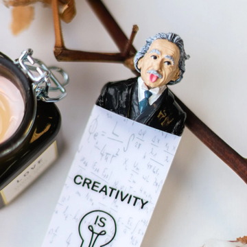 "Einshein" Bookmark for a handmade book, an original gift for a book lover