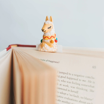 "Lama" Bookmark for a handmade book. An original gift for a book lover