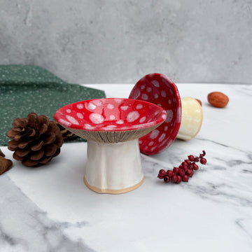 Fly agaric jewellery holder, jewelry stand Jewellery holder, jewellery stand, jewellery organiser, ring holder, ceramic jewellery holder, handmade ceramic