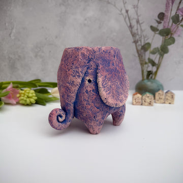 Elephant ceramic plant vase handmade plant vase home decor gift housewarming decor home birthday handmade gift funny house decor handmade