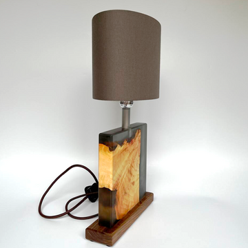 Epoxy resin table lamp, handmade night light, table lamps, epoxy resin wooden night light