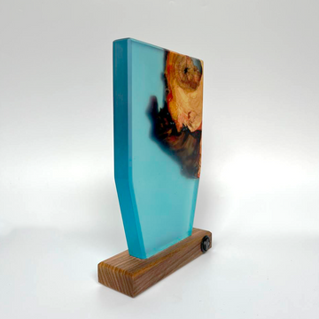 Epoxy resin wooden night lamp, table lamps, handmade night light, epoxy resin table lamp