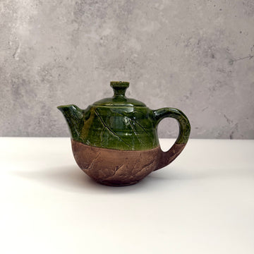 Handmade Ceramic Teapot Tea Pot with Floral Print Handmade Pottery 1L