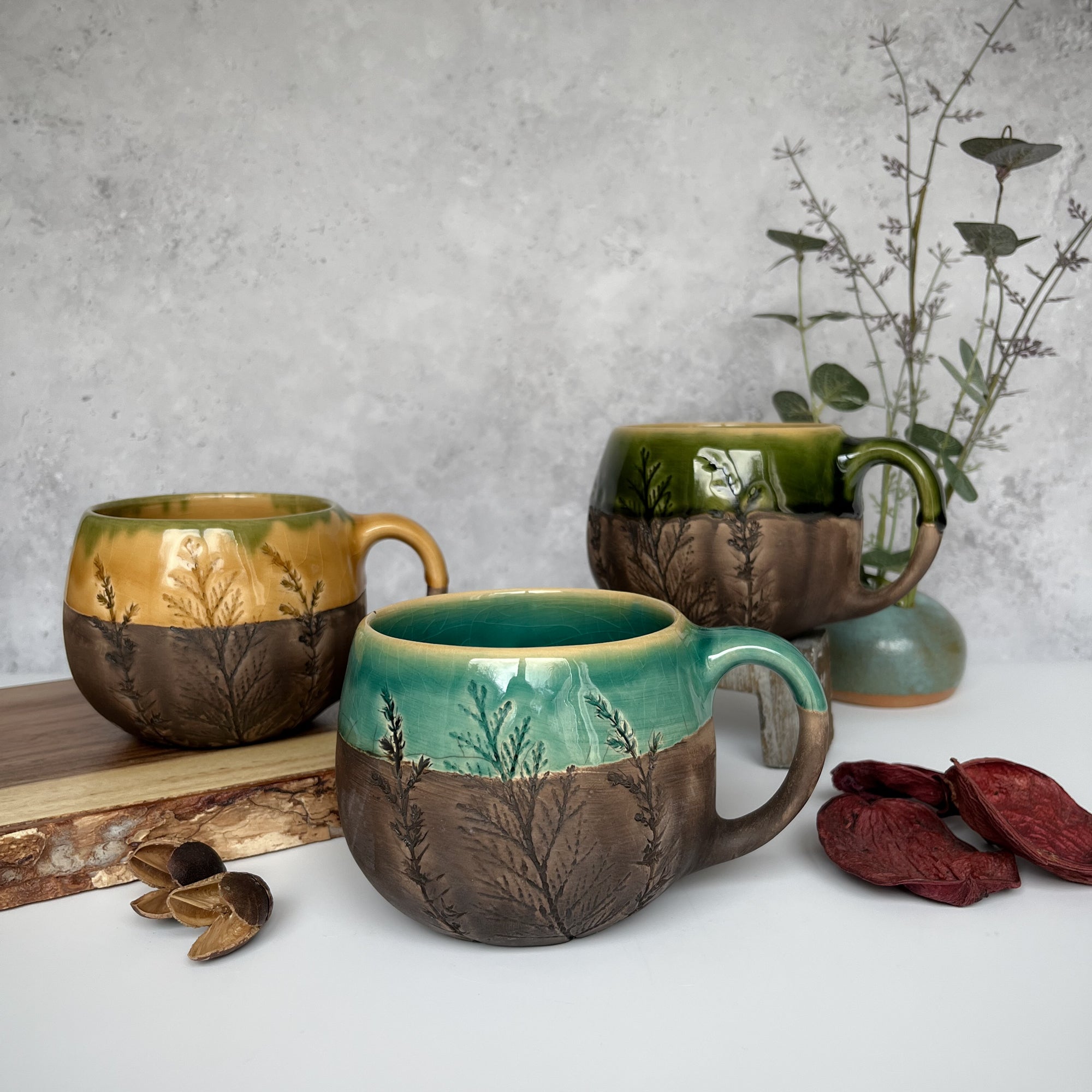 Ceramic mug "Flora" 350 ml, coffee mugs, tea cups, ceramic handmade tea mug, coffee cups, gift for her, gift for home