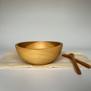 Ash handmade fruit bowl, serving bowl, wooden fruit bowl, ash bowls 20cm, gift for home, gift for women