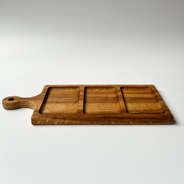 Snacks wooden sectional platter, sectional board fro cheese and snacks, treat tray, serving board, tea and biscuits board