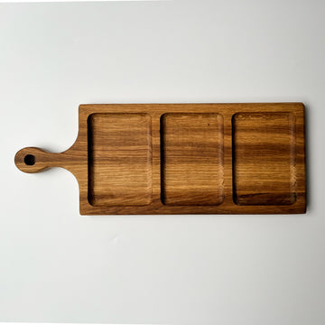 Snacks wooden sectional platter, sectional board fro cheese and snacks, treat tray, serving board, tea and biscuits board