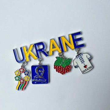 Ukrainian souvenirs magnets, Ukrainian gifts, Ukrainian can opener, Ukrainian map magnets